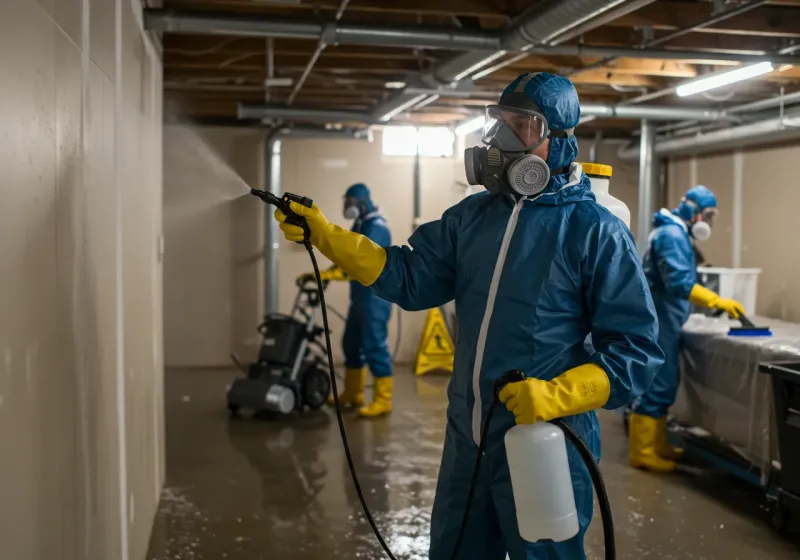 Basement Sanitization and Antimicrobial Treatment process in Campton, KY